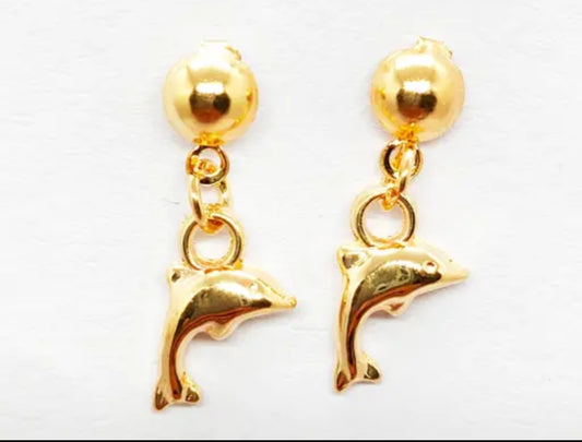 Korean Dolphin Earrings (Pack of 3)