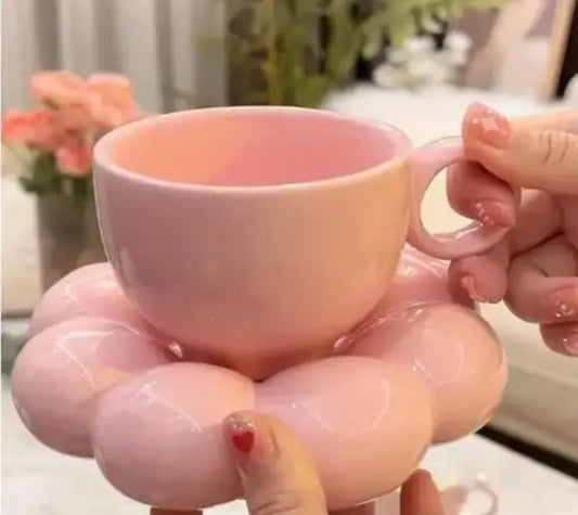 Quirky Bubble Cup and Saucer Set