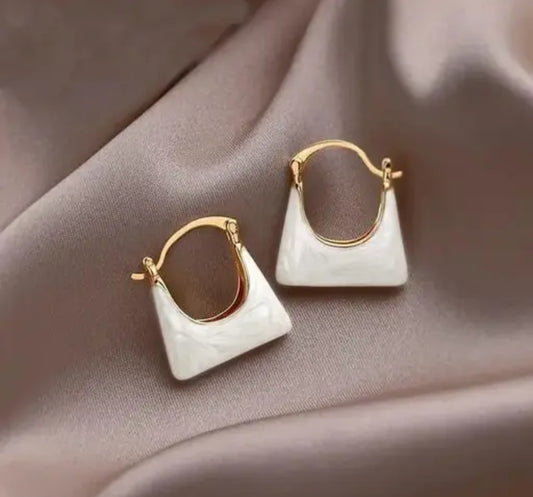 Korean Handbag Shaped Earrings Stud