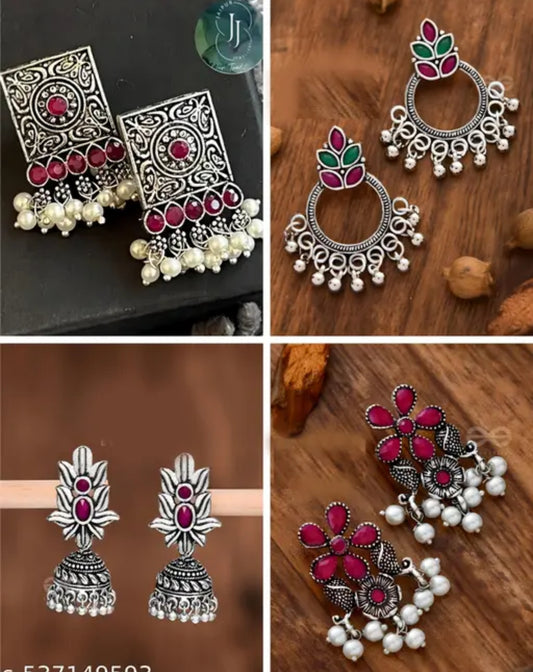 Oxidised Traditional Jewellery (Pack of 4)