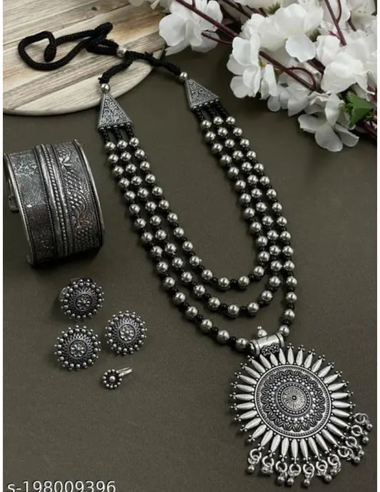 Oxidised Traditional Jewellery 4 Combo Set