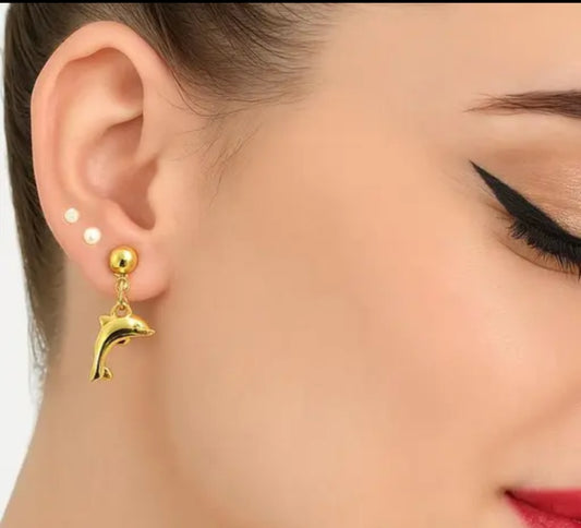Korean Dolphin Earrings (Pack of 3)