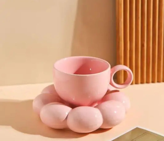 Quirky Bubble Cup and Saucer Set